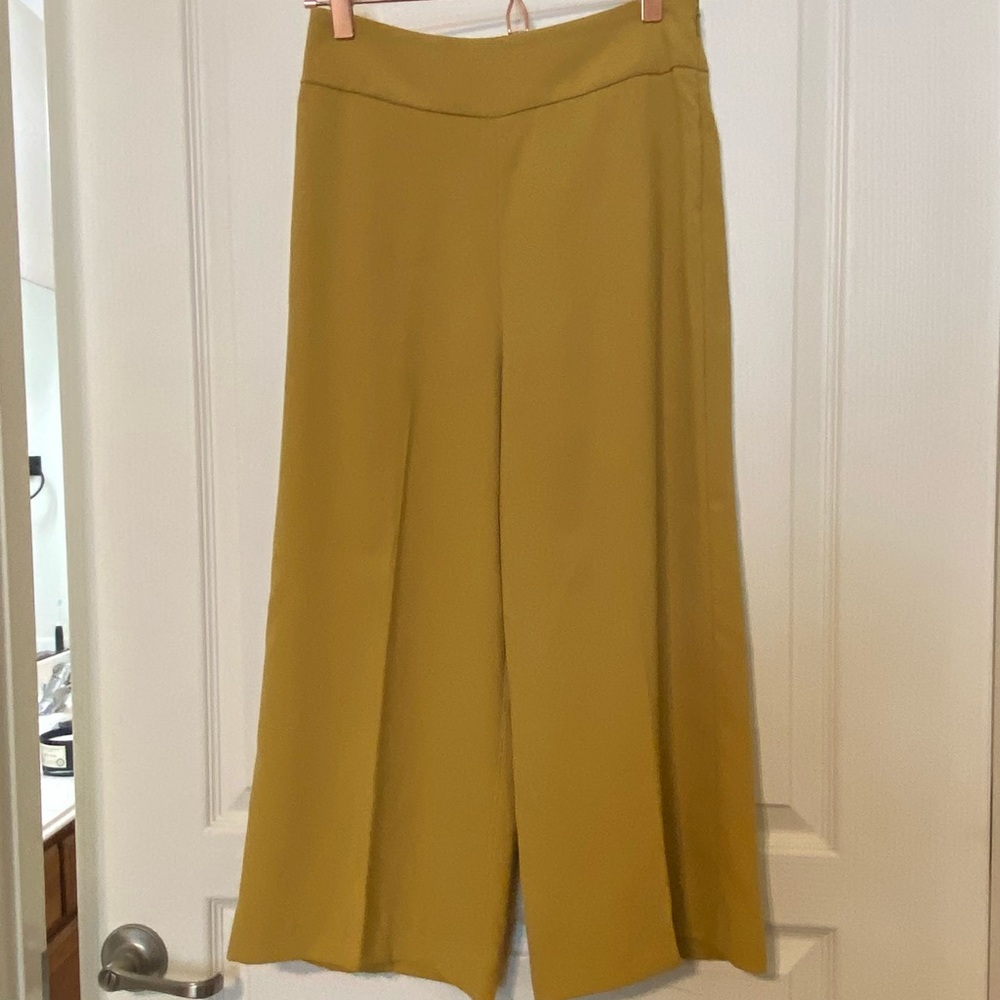 Express Wide Leg Cropped Culottes high rise 2